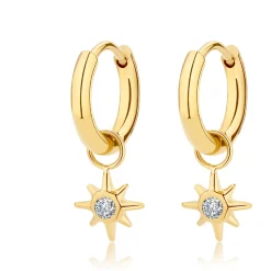 Boucles oreilles Pixies Bijoux - PEH0035-1WHZ Acier Blanc