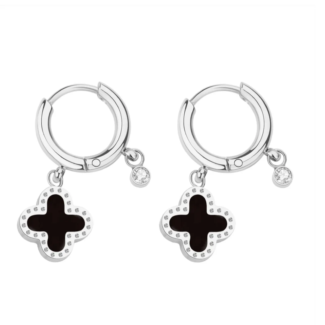 Boucles oreilles Pixies Bijoux - PEH0011-2BKO Acier Noir