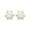 Boucles oreilles plaqué or oxyde zirconium 4mm Maison de la Bijouterie Y0YZ5364Z