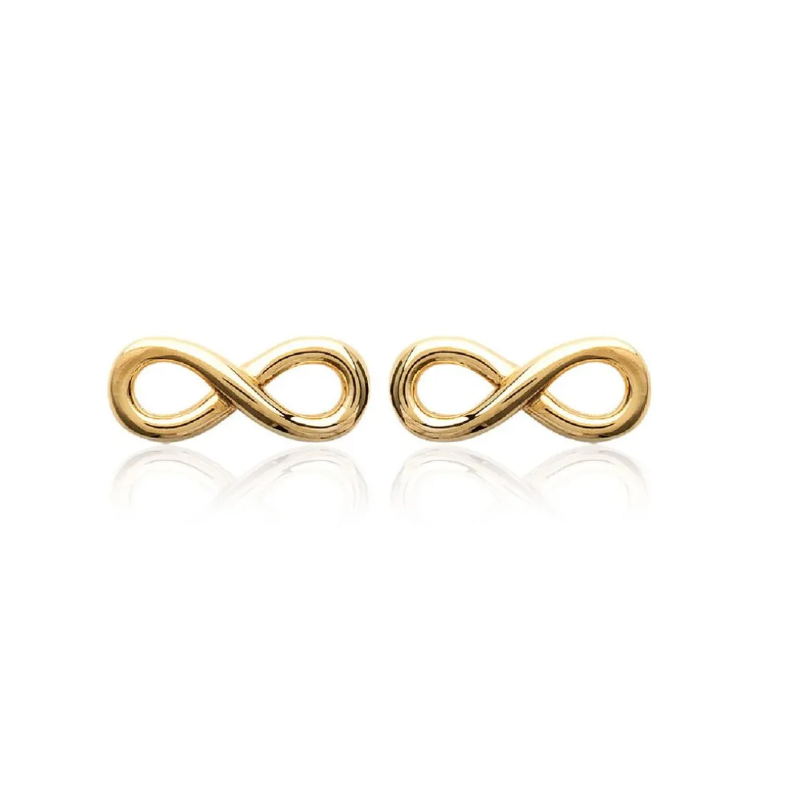 Boucles oreilles puces infinity plaqué or Maison de la Bijouterie Y4UVY00