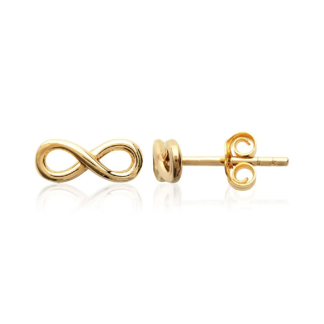 Boucles oreilles puces infinity plaqué or Maison de la Bijouterie Y4UVY00