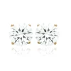 Boucles oreilles puces plaqué or oxyde de zirconium 8mm Maison de la Bijouterie Y5055Z0V