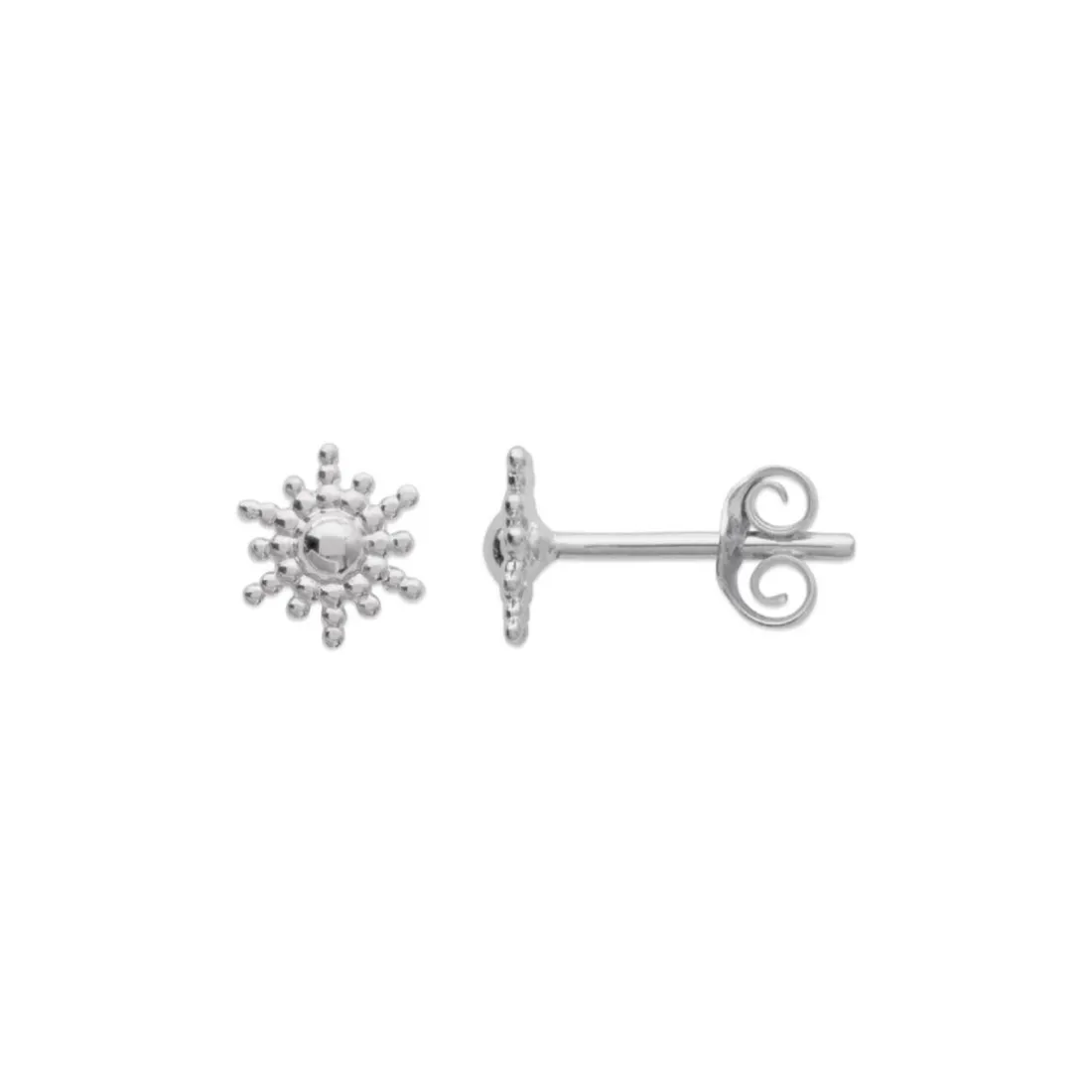 Boucles oreilles puces soleil Argent Maison de la Bijouterie W556300