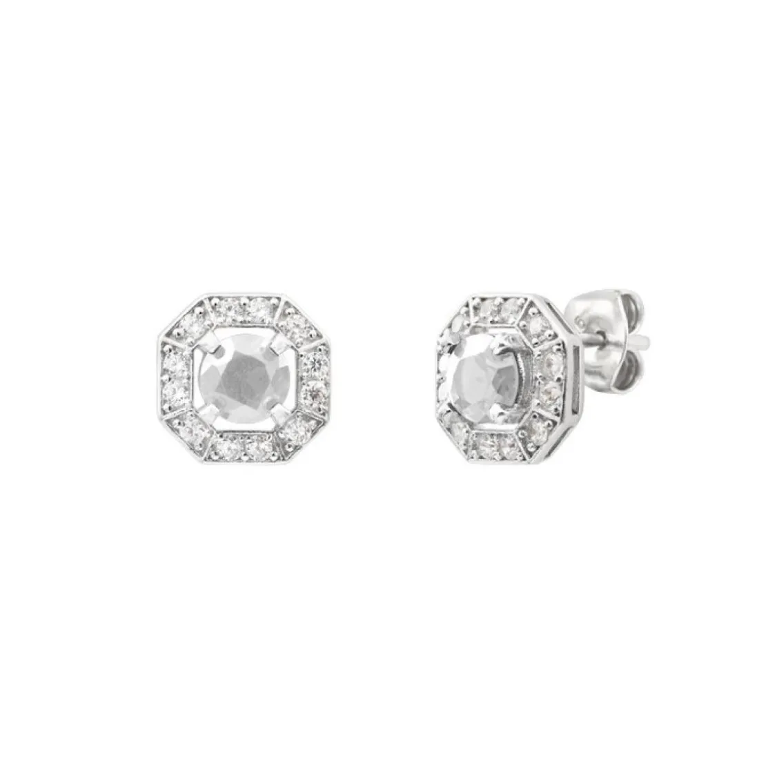 Boucles oreilles RKG Bijoux Romy - VINE05RHO Argent