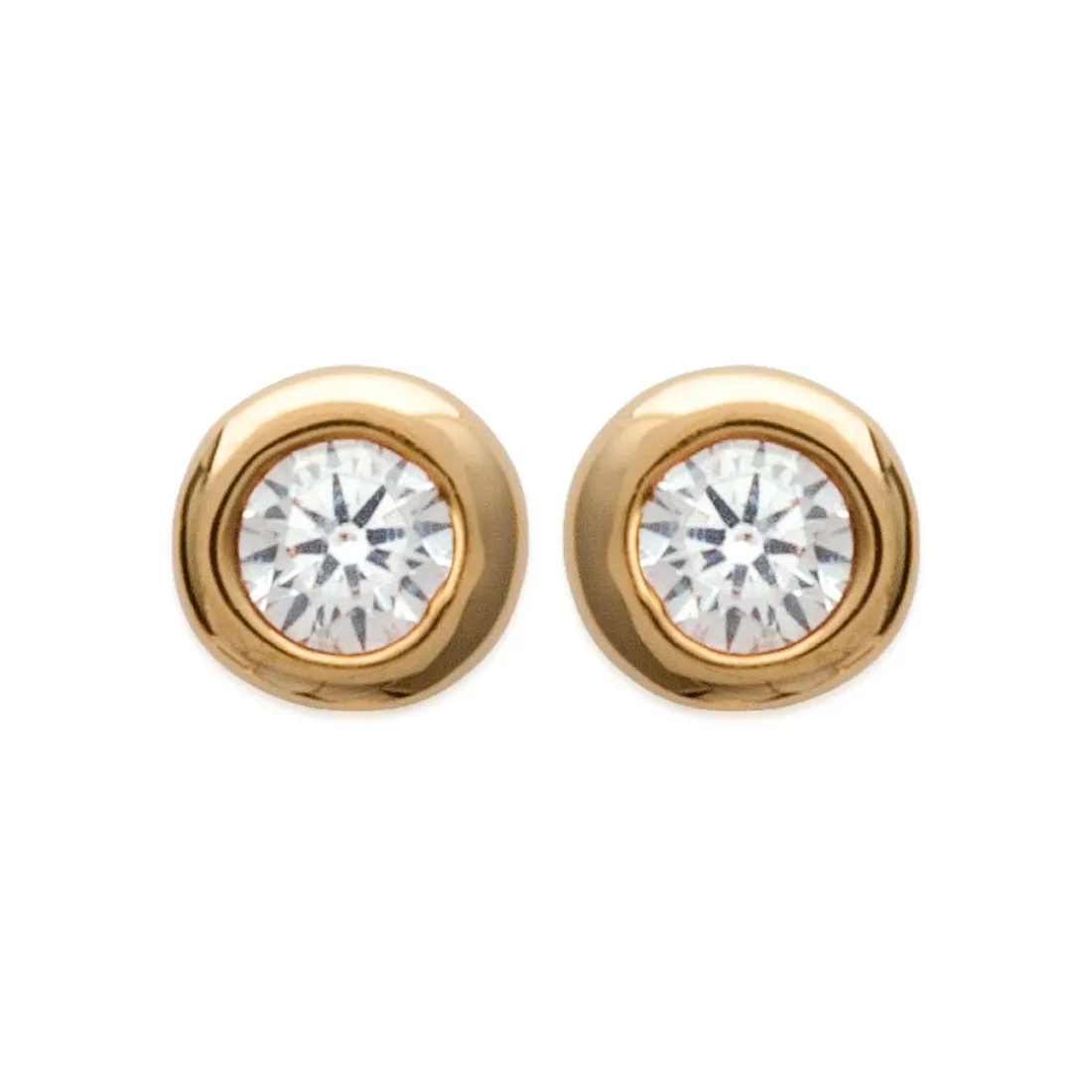 Boucles oreilles solitaire plaqué or 2mm Maison de la Bijouterie Y5ZZ5Z0Y