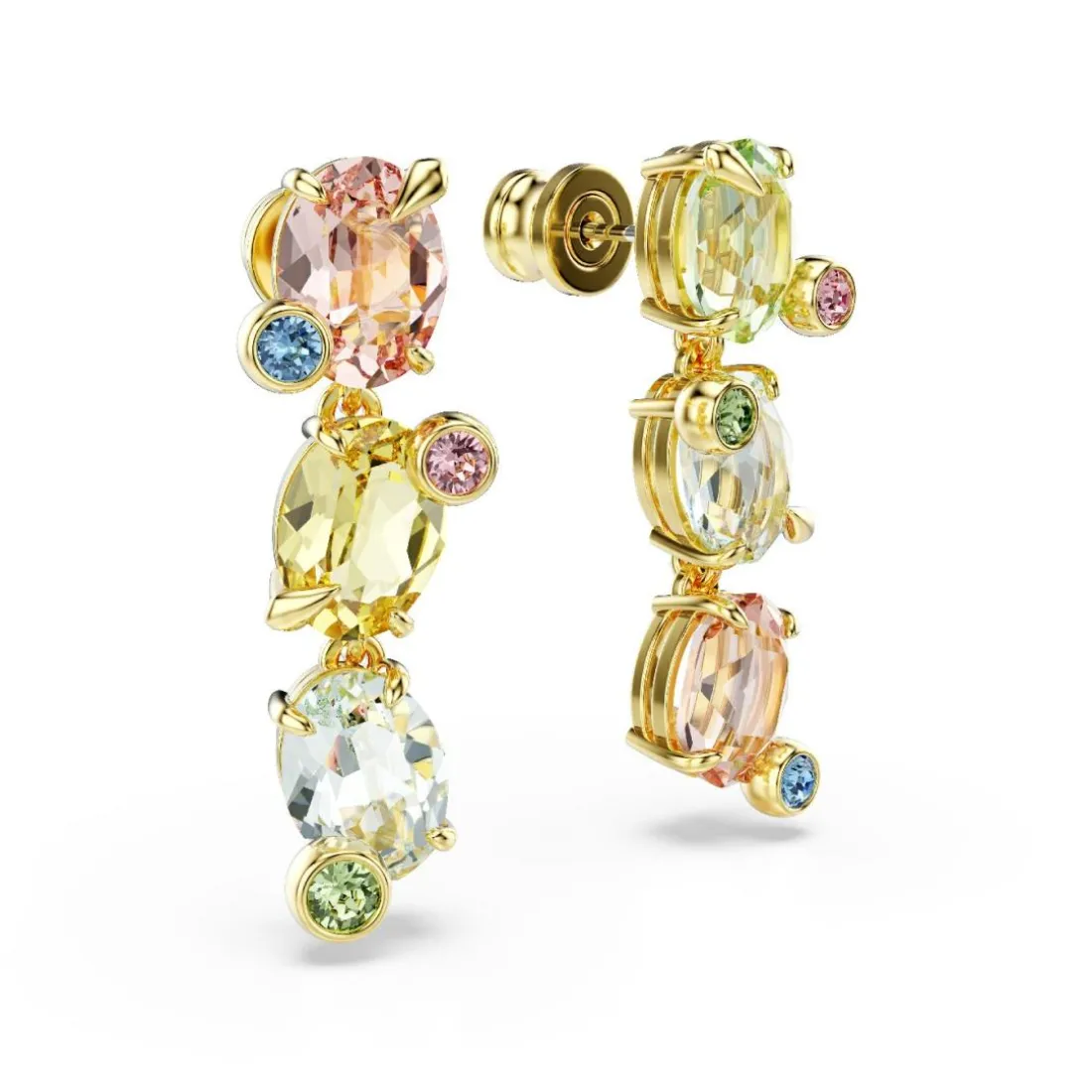 Boucles oreilles Swarovski Gema - 5714815 Plaqué or Multicolore