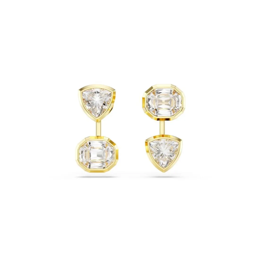 Boucles oreilles Swarovski Imber Organic - 5705461 Blanc Plaqué or