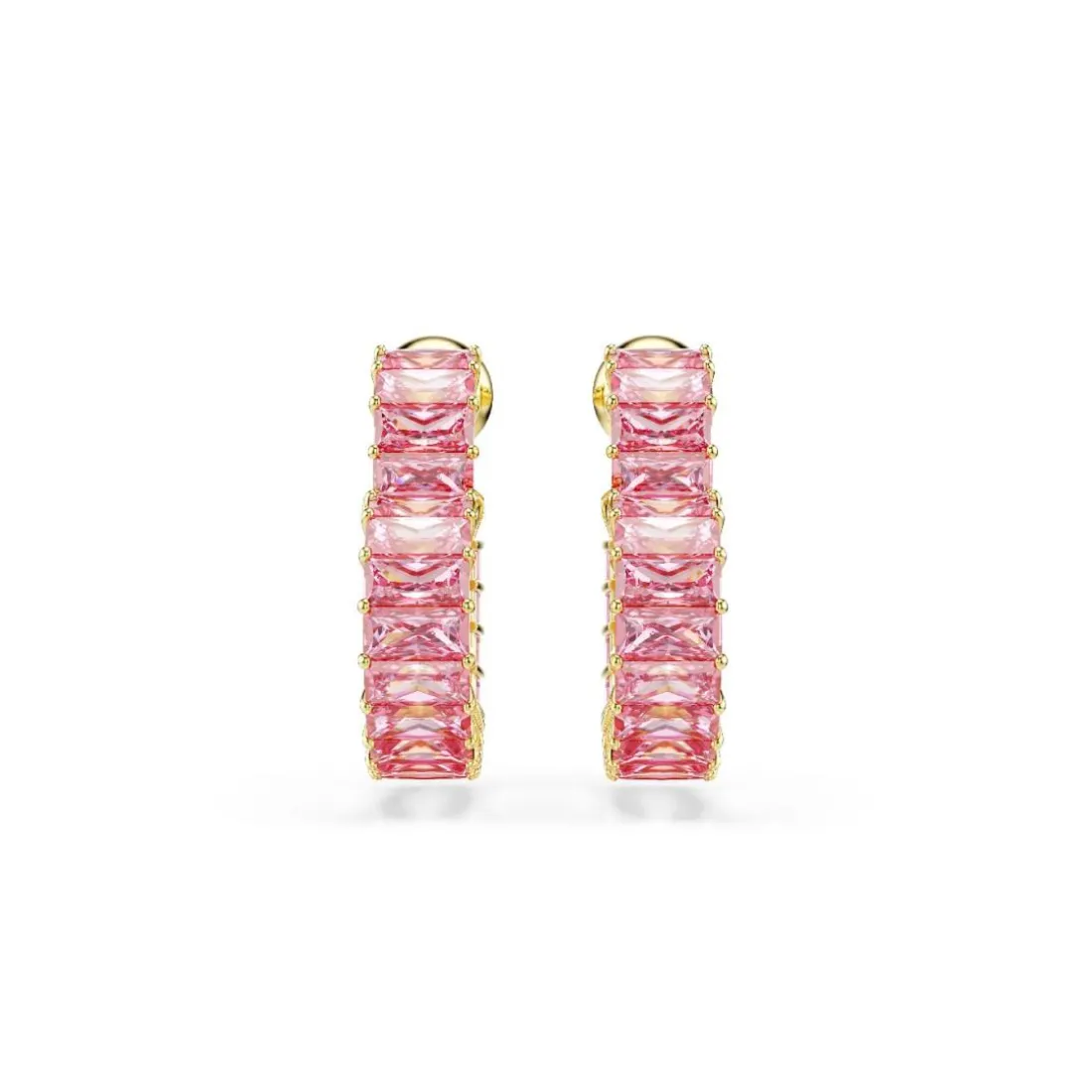 Boucles oreilles Swarovski Matrix Heart - 5706340 Plaqué or Rose