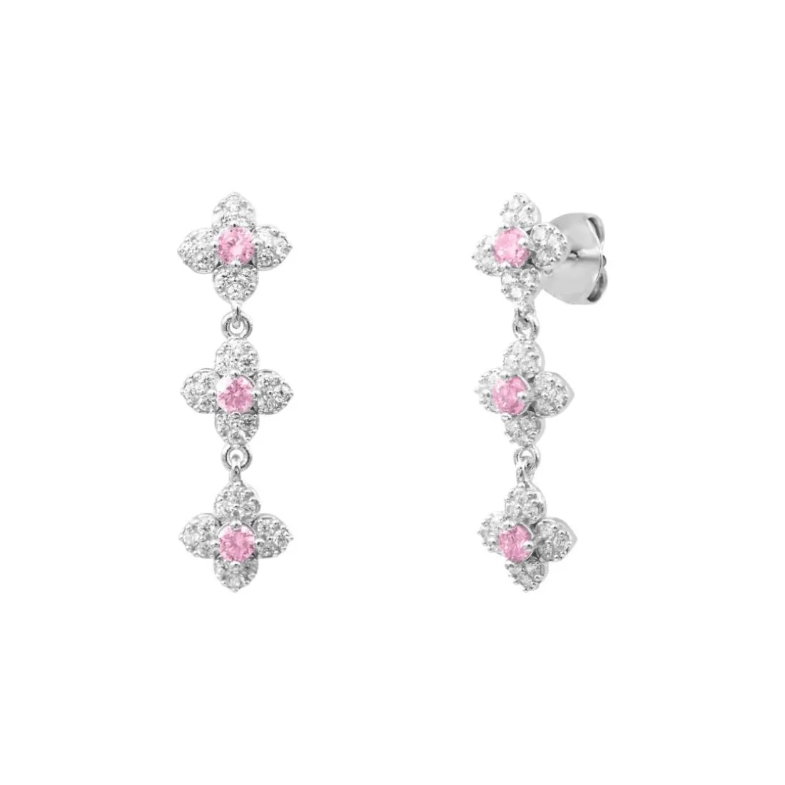Boucles Punica bijoux Fine FIN_E10_RHO Argent