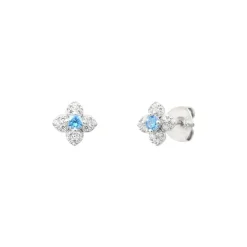 Boucles Punica bijoux Fine FIN_E07_RHO Argent