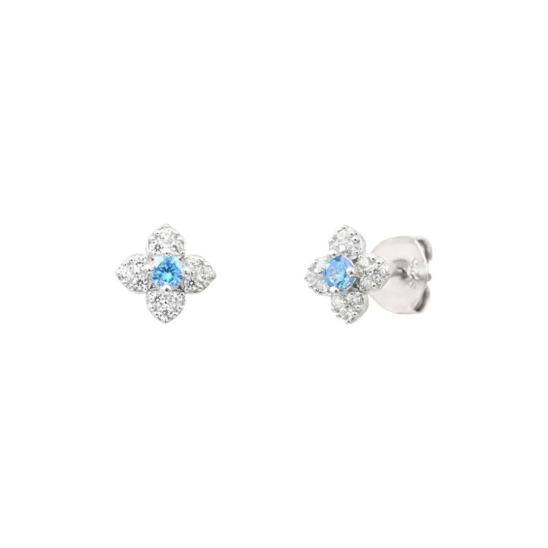 Boucles Punica bijoux Fine FIN_E07_RHO Argent