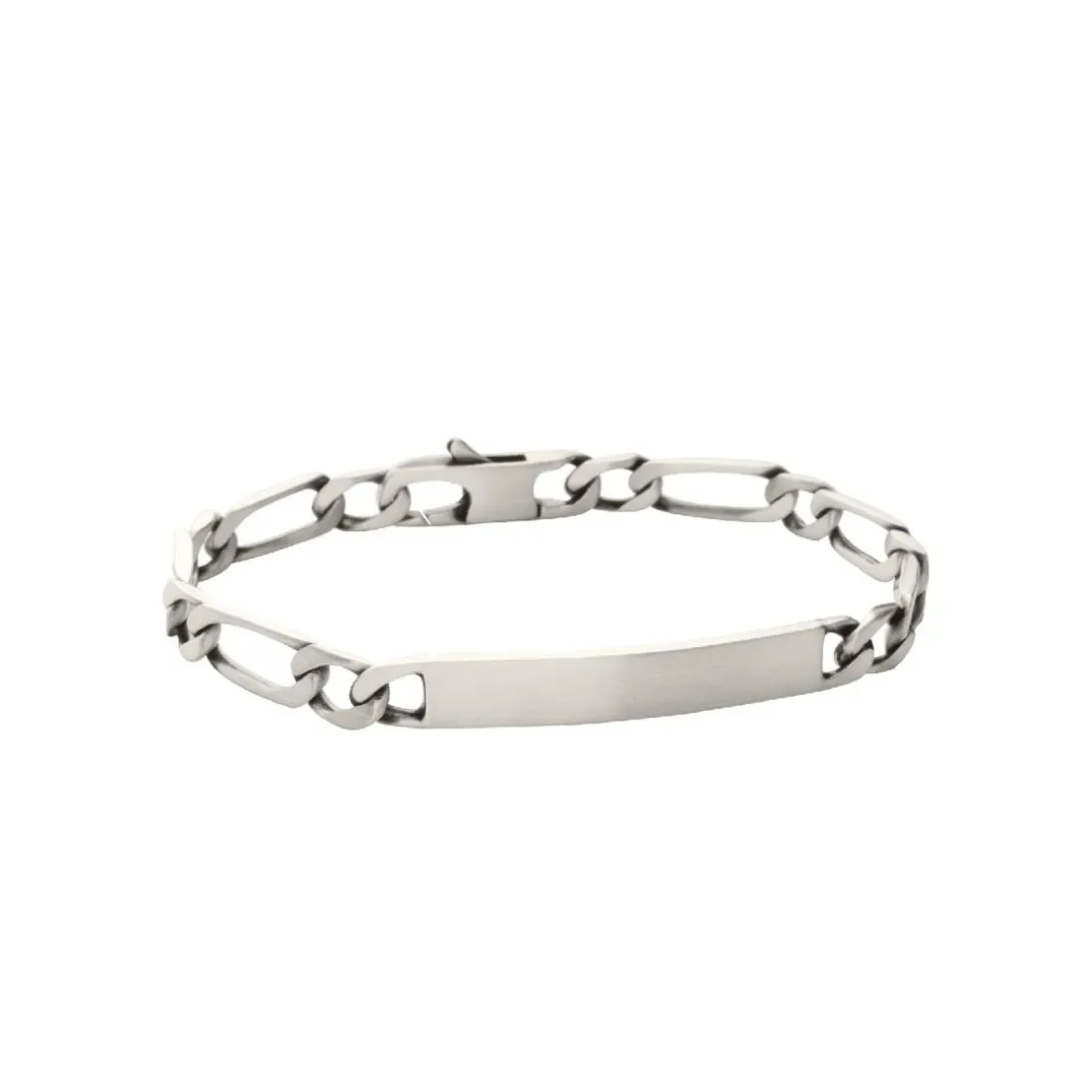 Bracelet Homme argent chainage figaro 1-1 7mm Maison de la Bijouterie 53ZW0WYZ