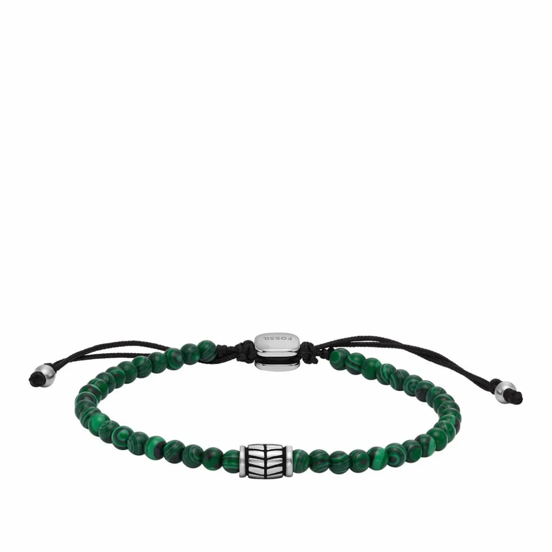 Bracelet Homme Fossil Bijoux Beads - JF04415040 Acier Argent