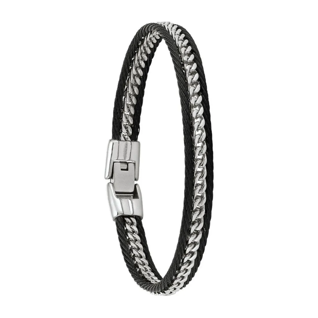 Bracelet Homme Jourdan JH160016B - PIO - Acier noir