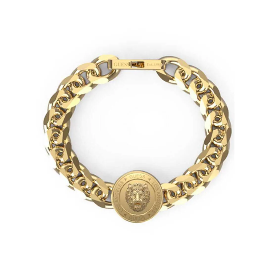 Bracelet Homme JUMB01314JWYG Lion King Acier Doré