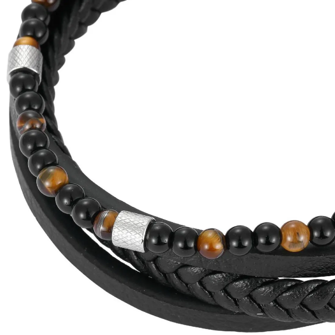 Bracelet Homme Redskins Bijoux - 285823 Cuir Noir