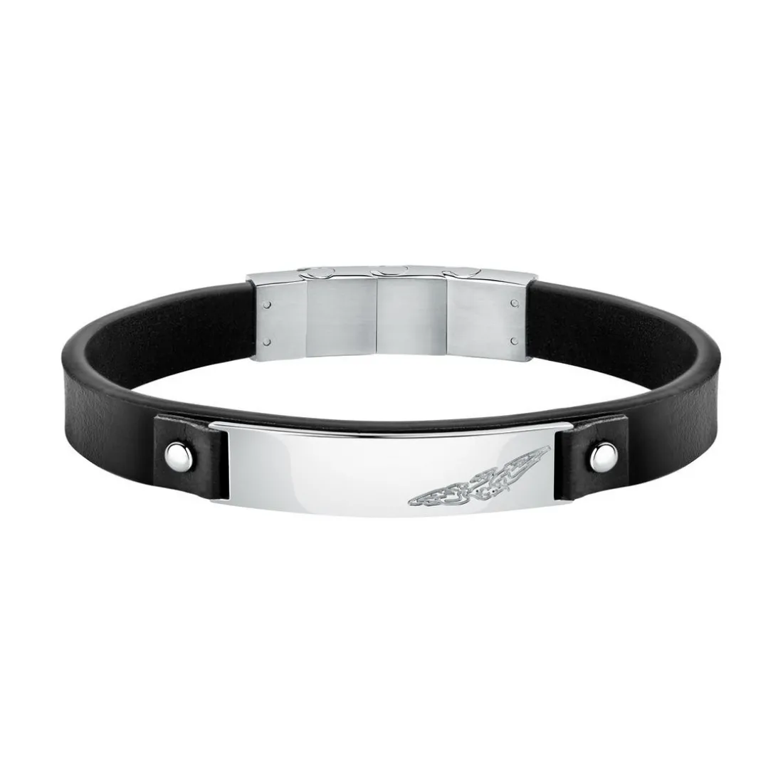 Bracelet Homme Sector Bijoux SZV80 - Cuir Noir