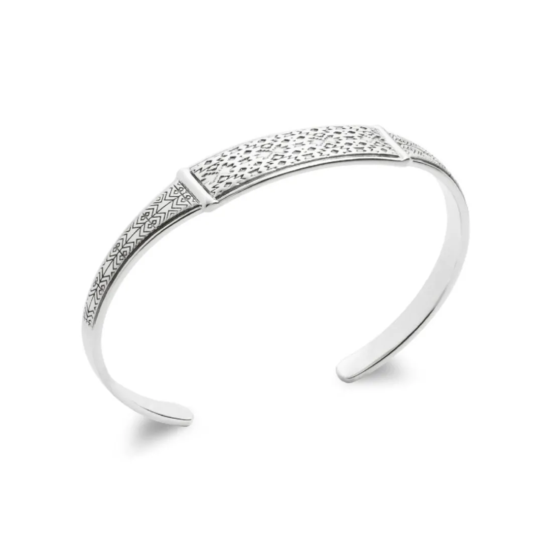 Bracelet Jonc ouvert fantaisie homme Argent Maison de la Bijouterie VYZVYY6Y