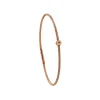 Bracelet acier marron motif hexagone avec diamant noir 1 mm