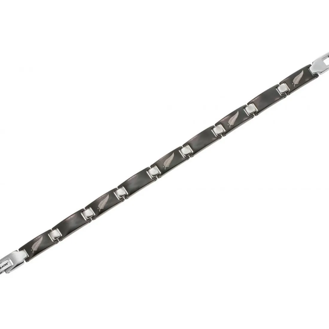 Bracelet All Blacks 682020 - Bracelet Gourmette Noir Homme
