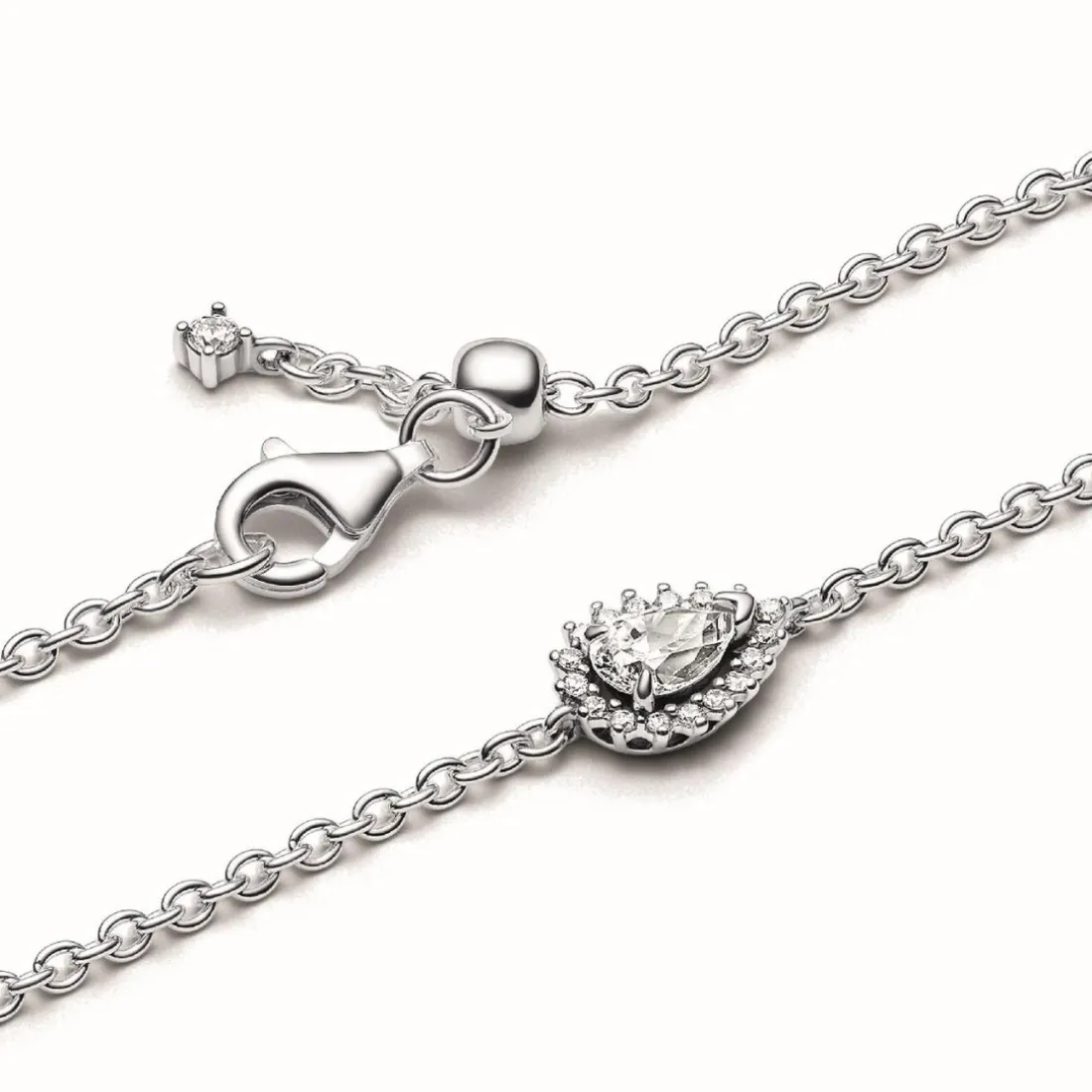 Bracelet Chaîne Halo Poire Scintillant