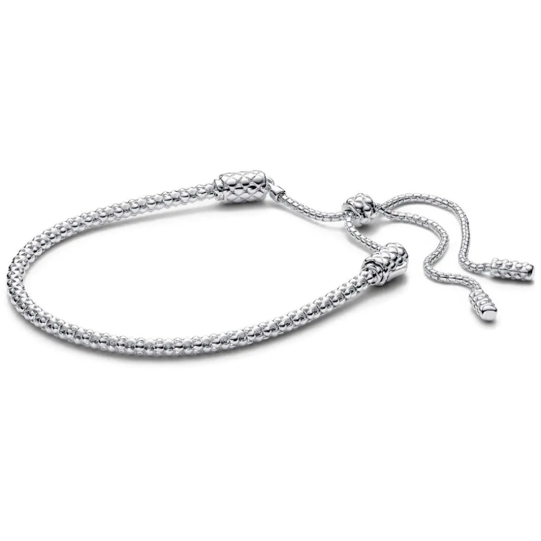 Bracelet Coulissant Maille Cloutée Pandora Moments