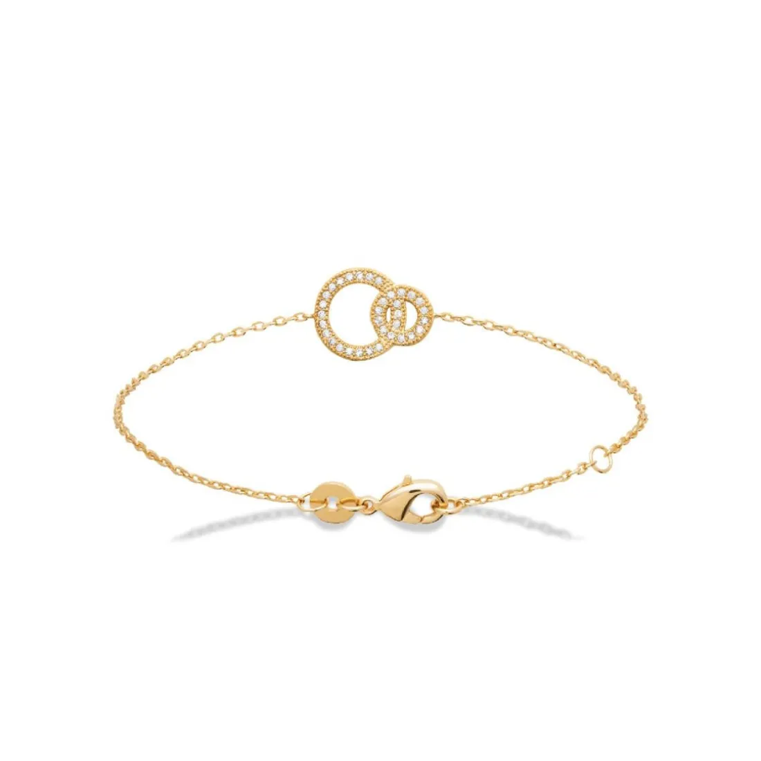 Bracelet fantaisie maille forçat plaqué or Maison de la Bijouterie UW33V3ZV