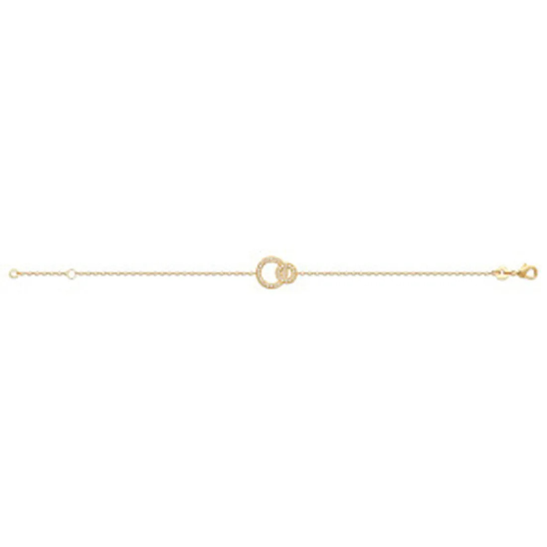 Bracelet fantaisie maille forçat plaqué or Maison de la Bijouterie UW33V3ZV