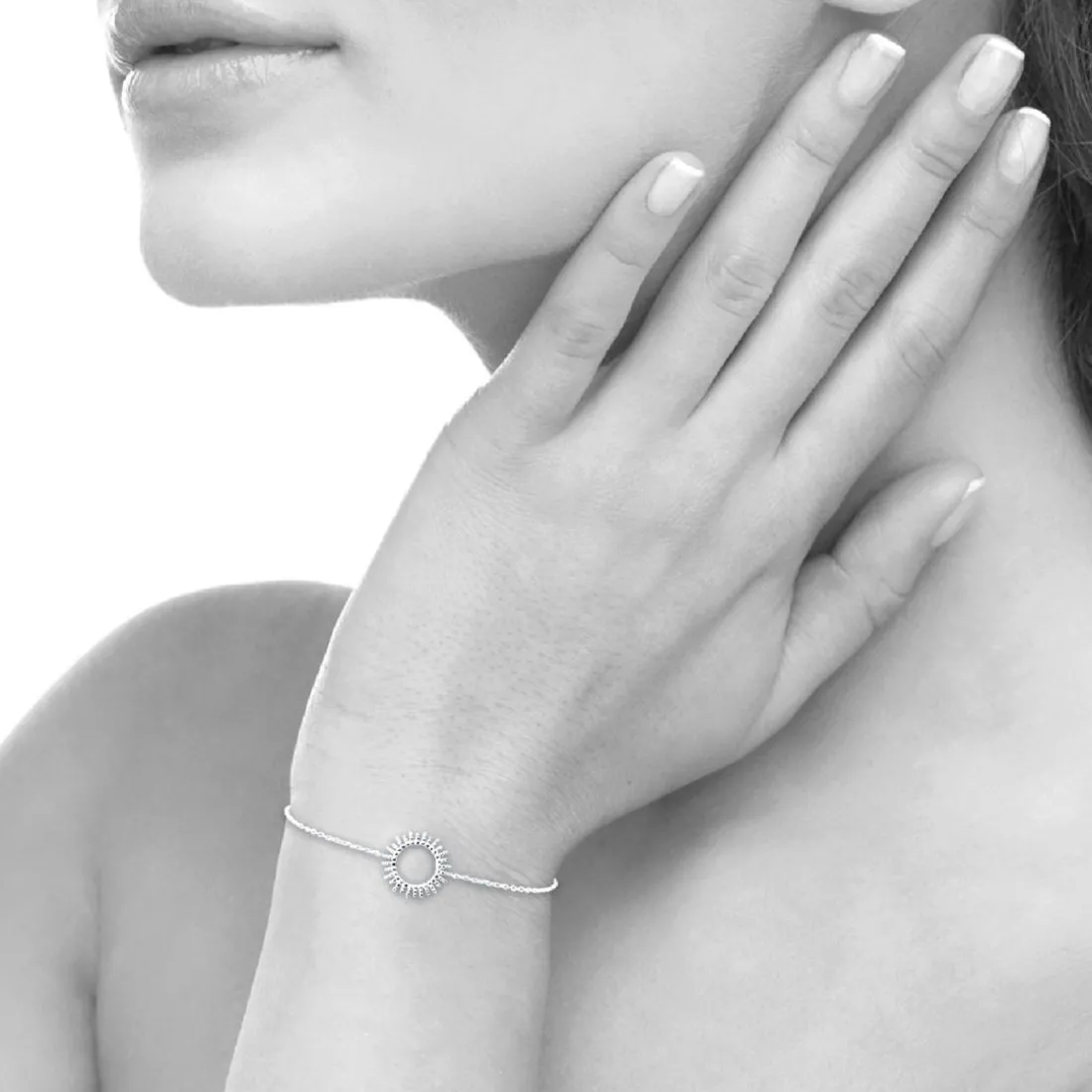 Bracelet fantasie soleil Femme Argent Maison de la Bijouterie WYZ60YZV