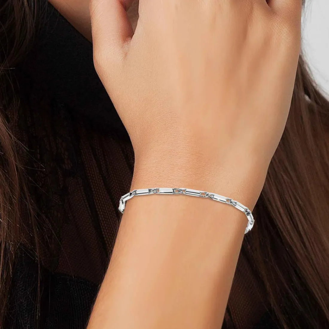 Bracelet Femme Angèle M B2373-ARGENT - Métal Argent