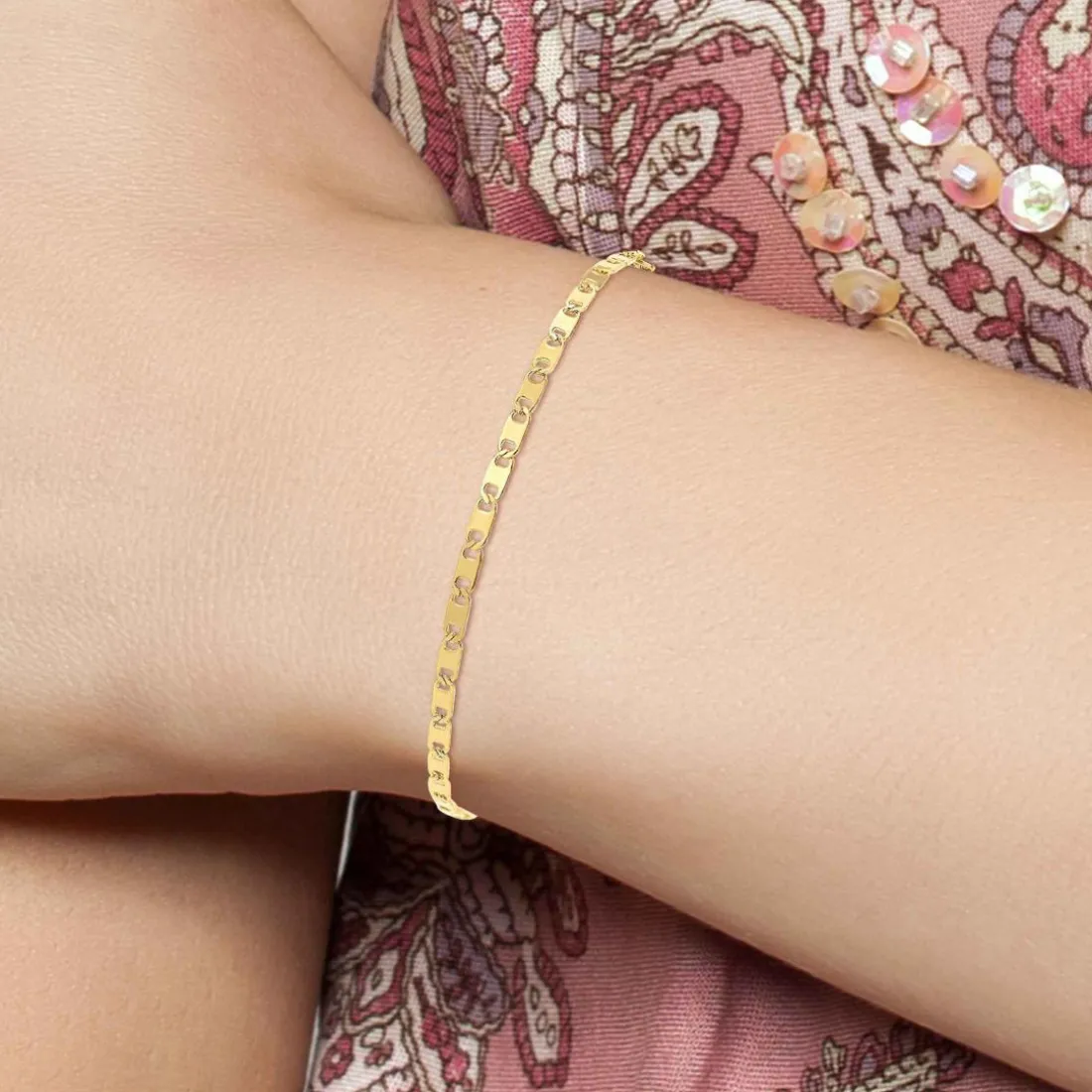 Bracelet Femme Angèle M - B2391-DORE Acier Doré