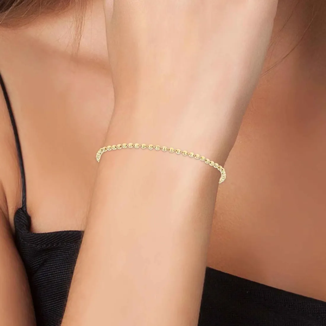 Bracelet Femme Angèle M - B2386-DORE Acier Doré
