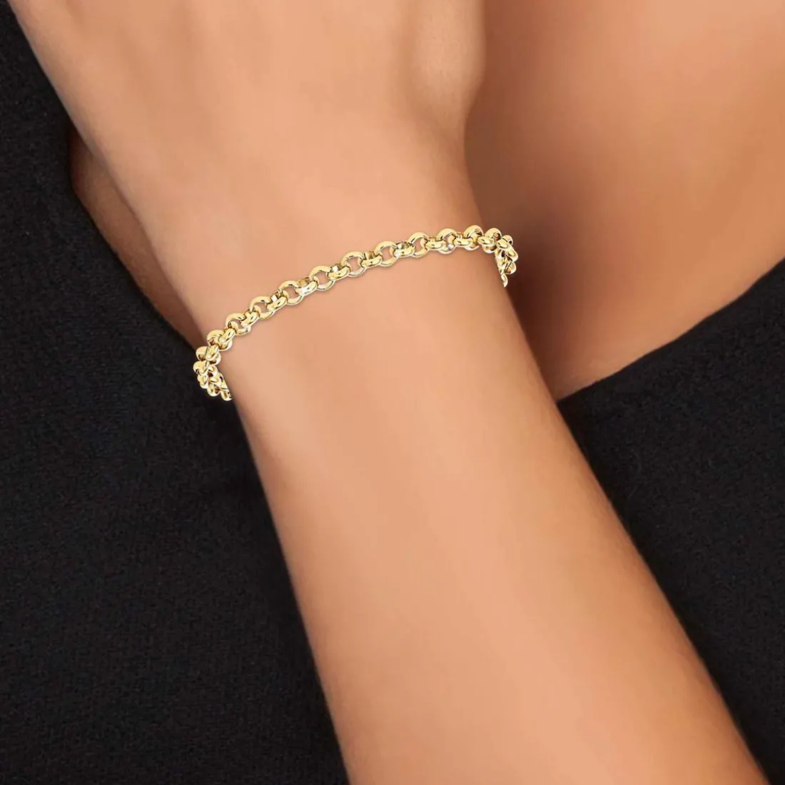 Bracelet Femme Angèle M - B2379-DORE Acier Doré