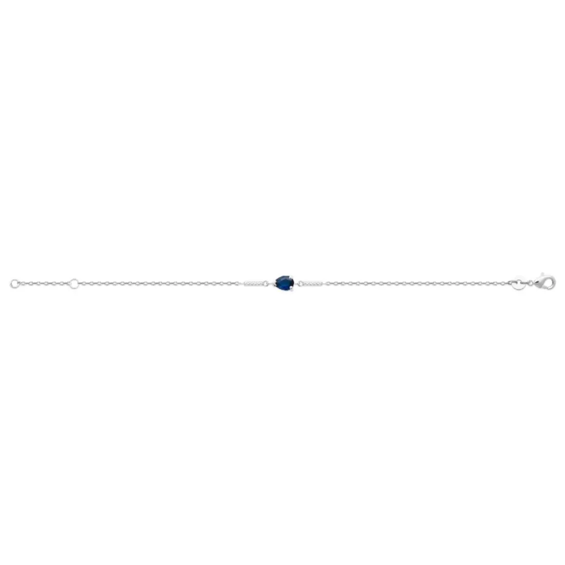 Bracelet femme argent oxyde de zirconium bleue Maison de la Bijouterie VW3UWVZV