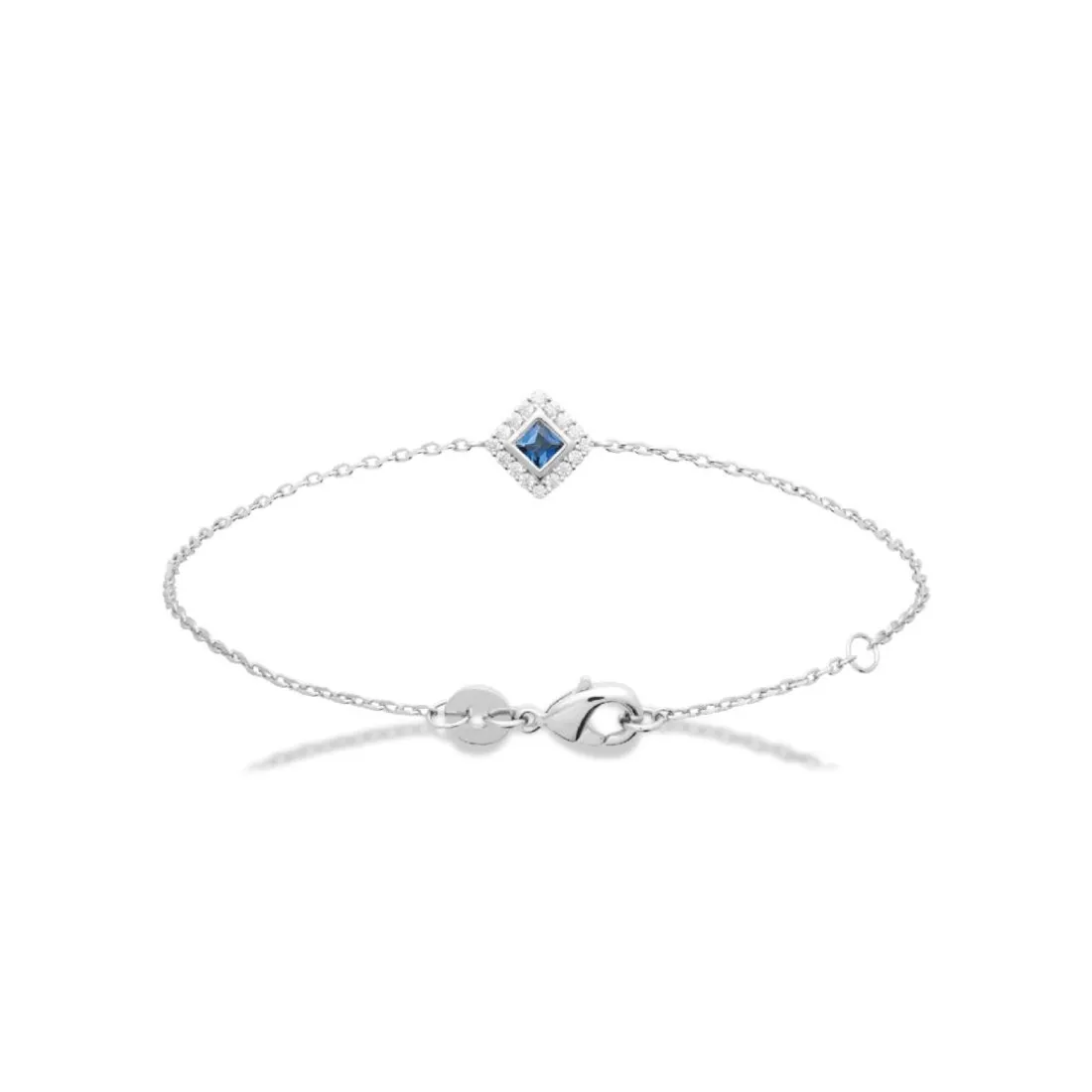 Bracelet femme argent pierre bleue Maison de la Bijouterie VW3UV5ZV