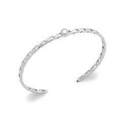 Bracelet femme argent rhodié blanc serti clos - VW34Z55V