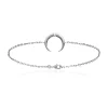 Bracelet femme argent rhodié blanc serti clos - VWZUZ4ZV