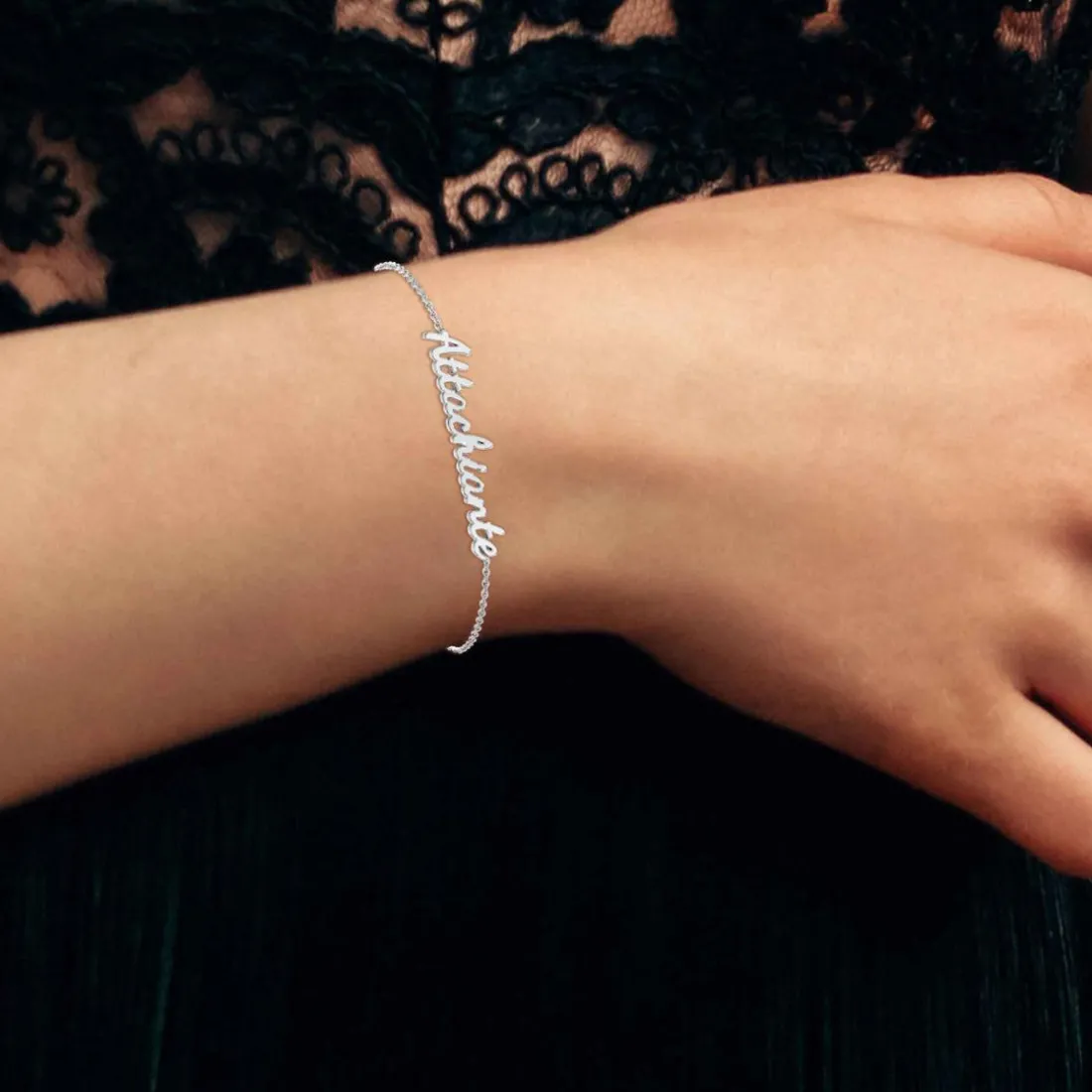 Bracelet Femme Athème - B2694-ARGENT-ATTACHIANTE Acier Argent
