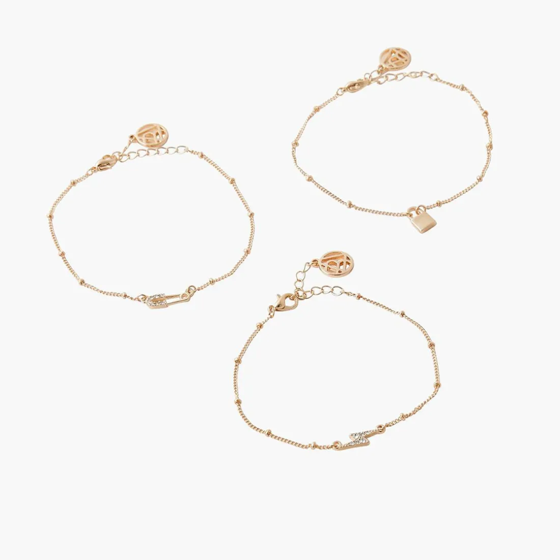 Bracelet Femme Balaboosté Eclair Cadenas Epingle - 3502456532847 Métal Doré