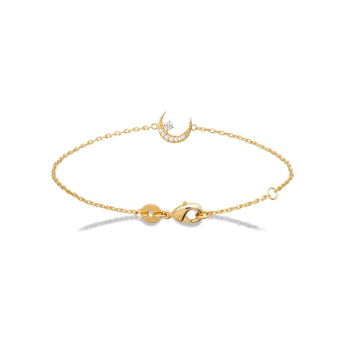 Bracelet femme croissant de lune plaqué or Maison de la Bijouterie UW35W6ZV