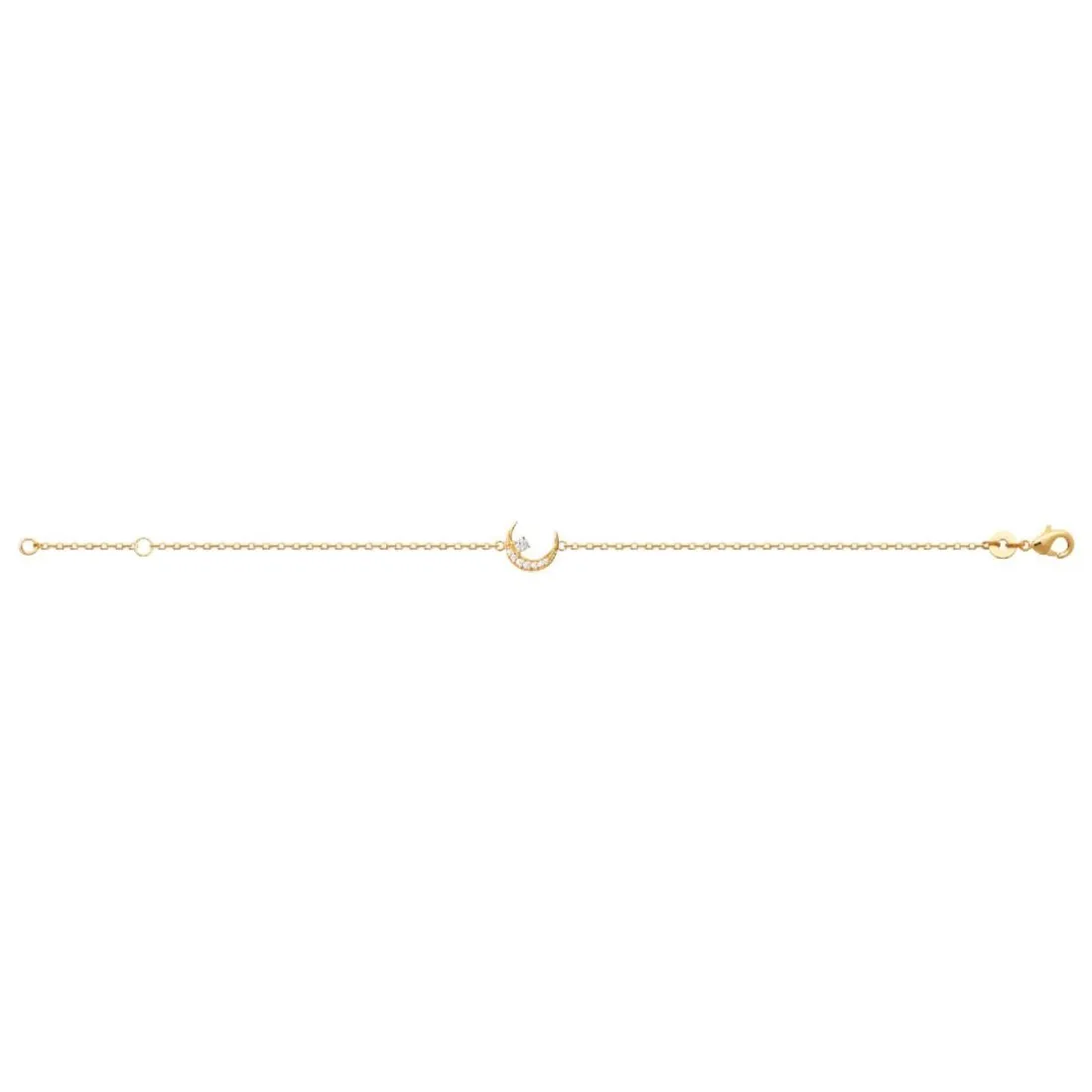 Bracelet femme croissant de lune plaqué or Maison de la Bijouterie UW35W6ZV