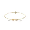 Bracelet femme croix oxyde de zirconium plaqué or Maison de la Bijouterie UW3U46ZV