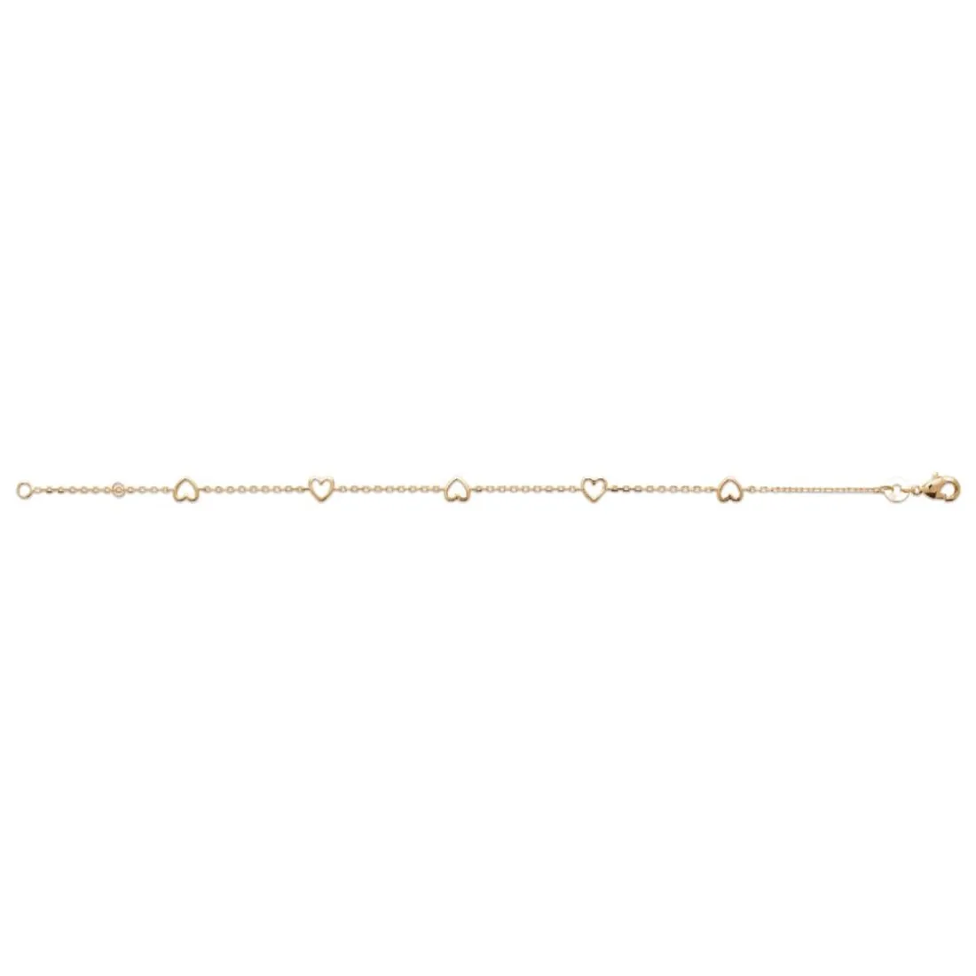 Bracelet femme cœur fantaisie plaqué or Maison de la Bijouterie UYZU0ZZV