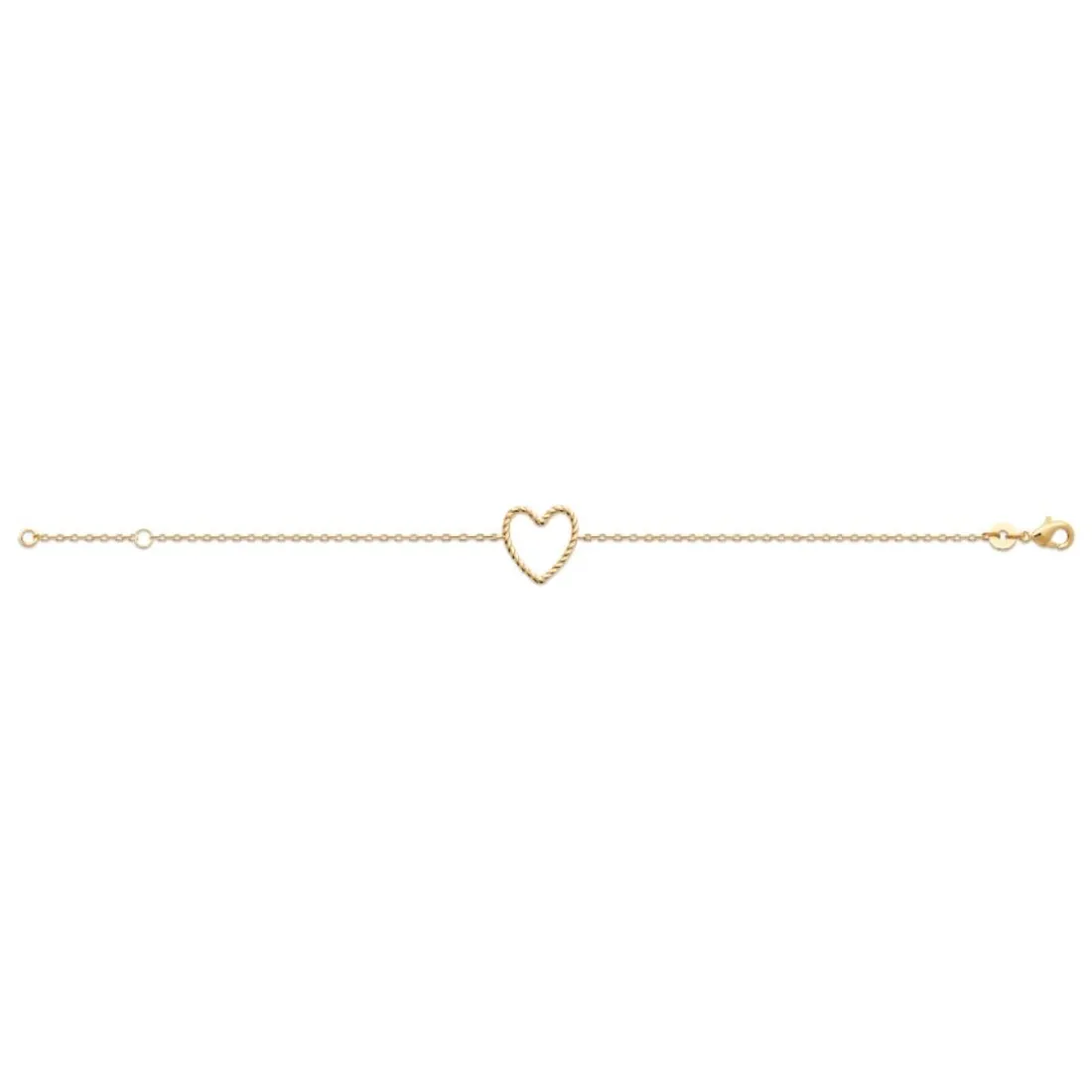 Bracelet femme cœur fantaisie plaqué or Maison de la Bijouterie UYZVUWZV