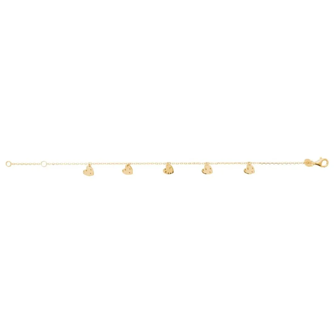 Bracelet femme cœur fantaisie plaqué or Maison de la Bijouterie UYZUZ5ZV