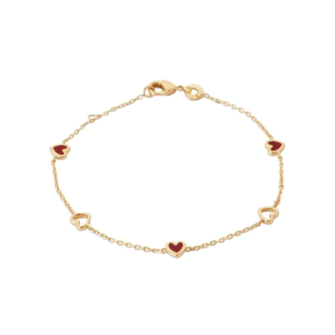 Bracelet femme cœur fantaisie plaqué or Maison de la Bijouterie UYZU0YZV