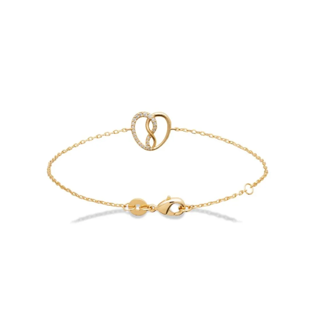Bracelet femme cœur fantaisie plaqué or Maison de la Bijouterie UW3V5VZV