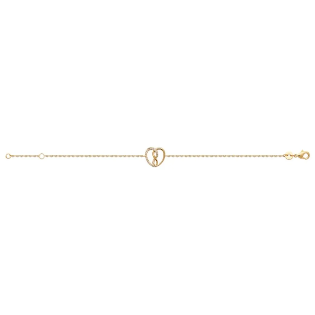 Bracelet femme cœur fantaisie plaqué or Maison de la Bijouterie UW3V5VZV