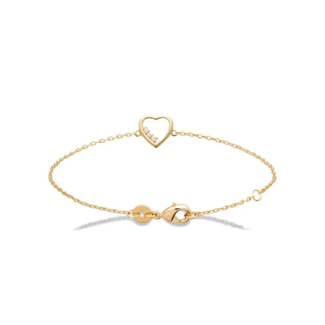 Bracelet femme cœur plaqué or Maison de la Bijouterie UWZ3Y0ZV
