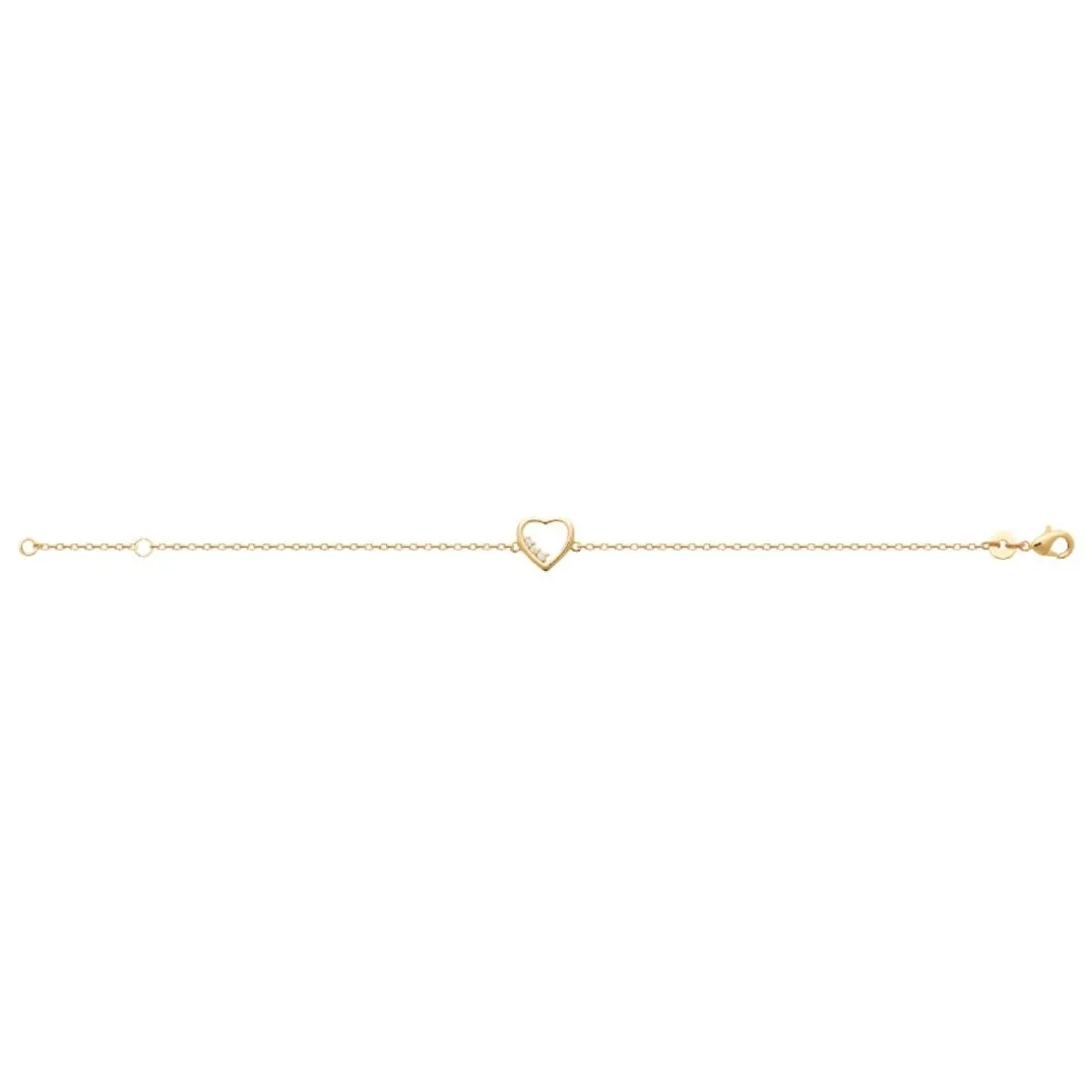 Bracelet femme cœur plaqué or Maison de la Bijouterie UWZ3Y0ZV